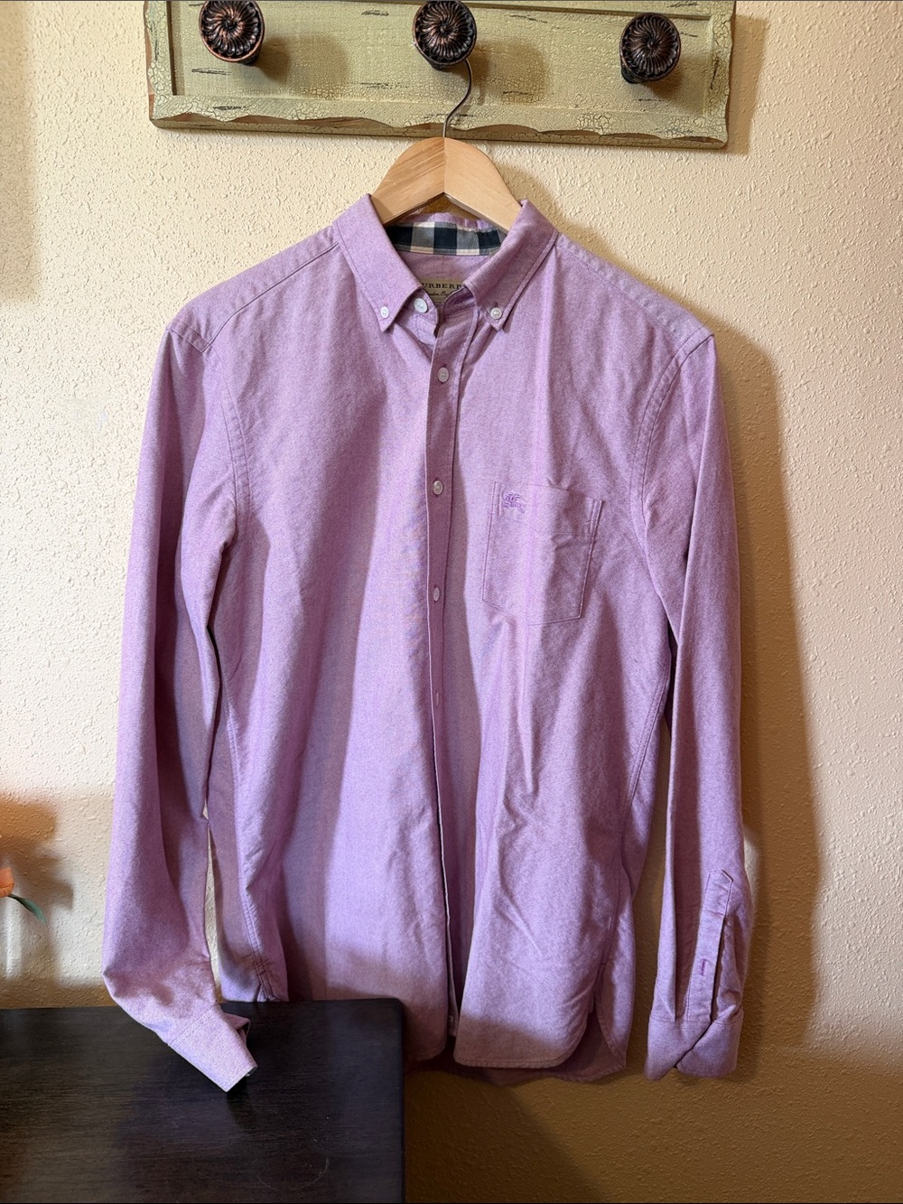 Burberry  Light Purple Button-Down Shirt